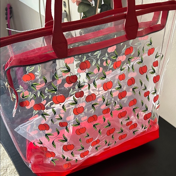 Ed Hardy Red and Clear Cherry Tote - Picture 7 of 13